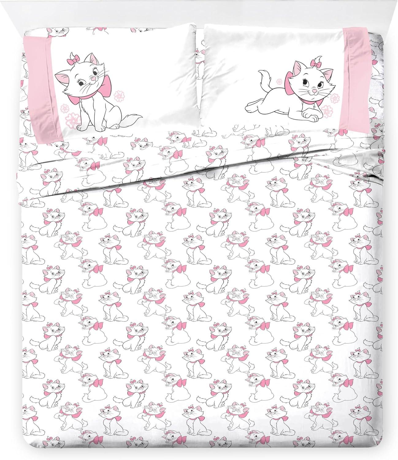imageJay Franco Kids Comforter Set Includes Sheets and Pillow Covers Soft and Cozy Bed Set for Stylish Room Decor Beige Harry Potter 5 Piece Twin Size BeddingWhite Aristocats