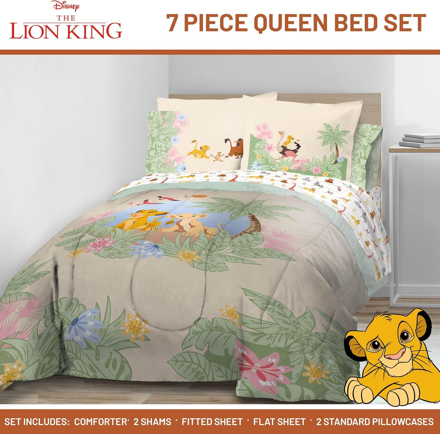 imageJay Franco Kids Comforter Set Includes Sheets and Pillow Covers Soft and Cozy Bed Set for Stylish Room Decor Beige Harry Potter 5 Piece Twin Size BeddingMulti Lion King