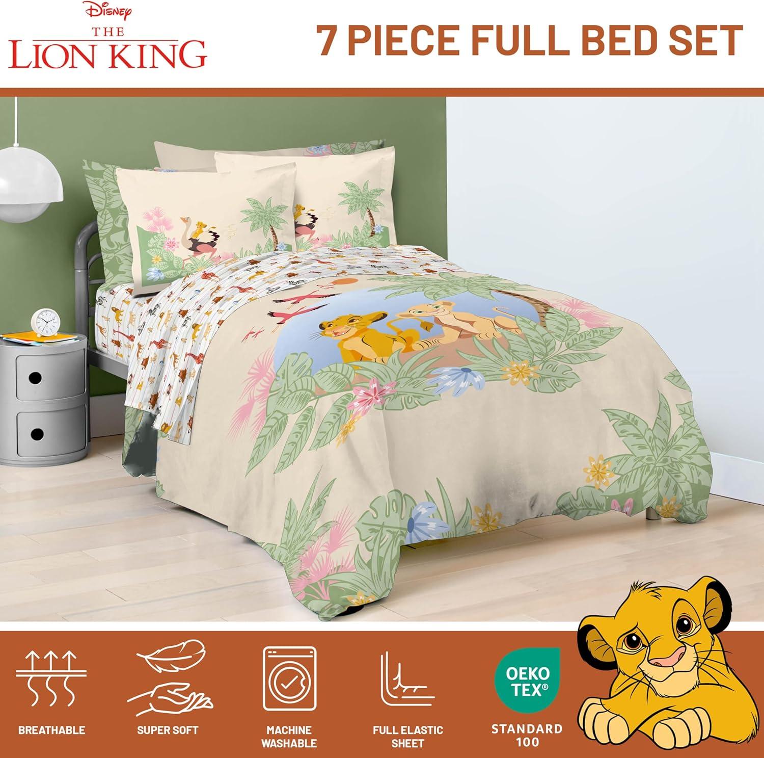 imageJay Franco Kids Comforter Set Includes Sheets and Pillow Covers Soft and Cozy Bed Set for Stylish Room Decor Beige Harry Potter 5 Piece Twin Size BeddingMulti Lion King