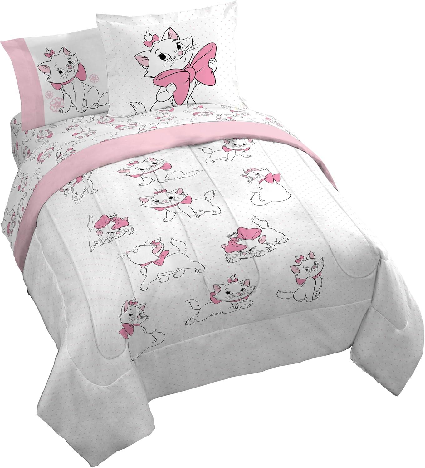 imageJay Franco Kids Comforter Set Includes Sheets and Pillow Covers Soft and Cozy Bed Set for Stylish Room Decor Beige Harry Potter 5 Piece Twin Size BeddingWhite Aristocats