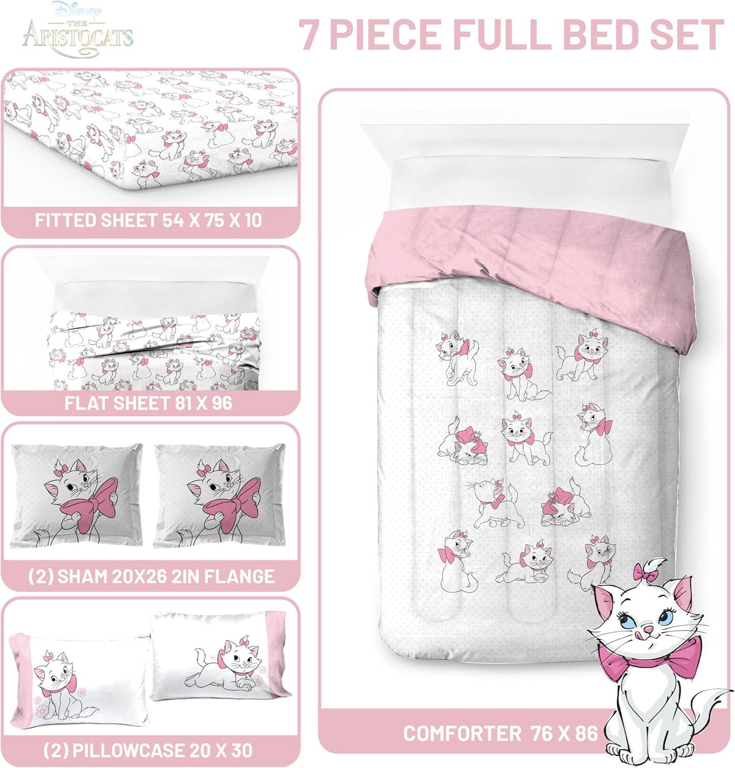 imageJay Franco Kids Comforter Set Includes Sheets and Pillow Covers Soft and Cozy Bed Set for Stylish Room Decor Beige Harry Potter 5 Piece Twin Size BeddingWhite Aristocats