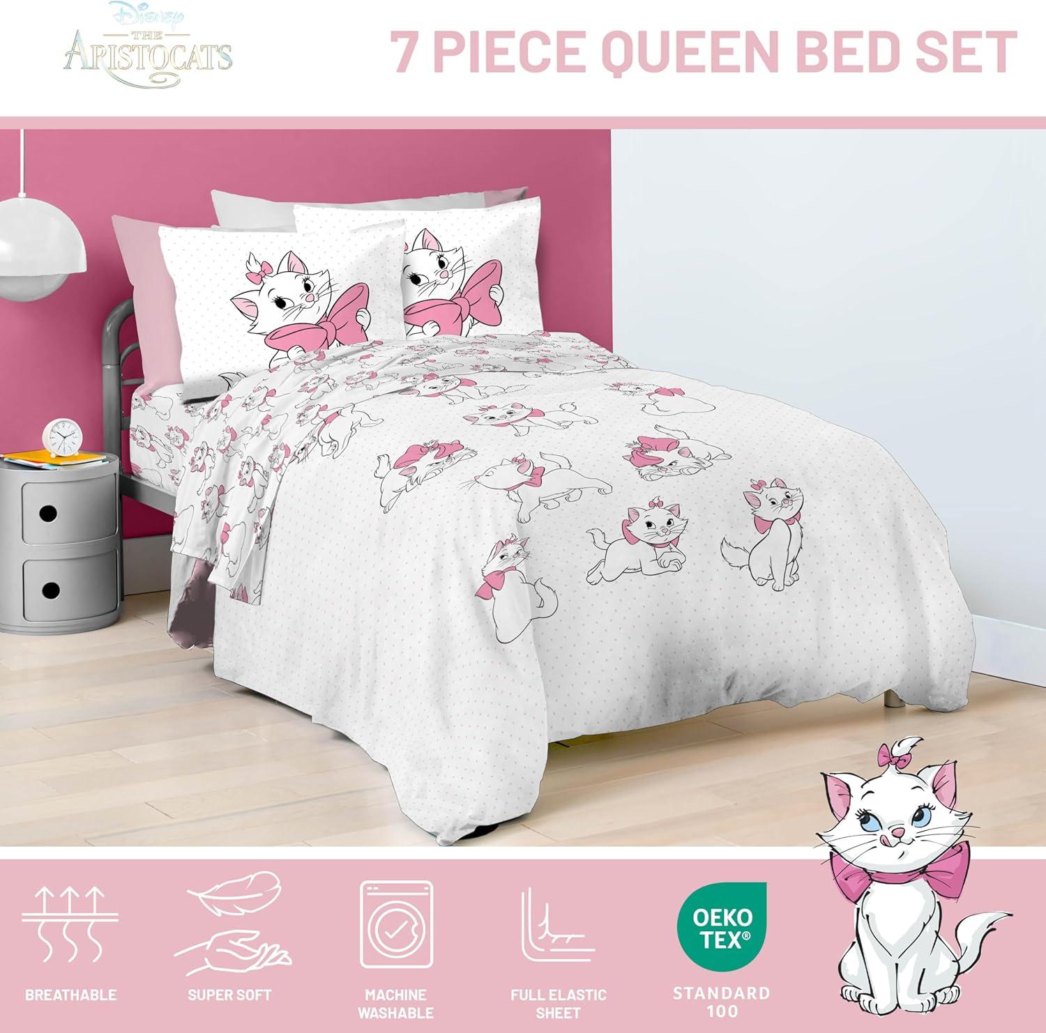 imageJay Franco Kids Comforter Set Includes Sheets and Pillow Covers Soft and Cozy Bed Set for Stylish Room Decor Beige Harry Potter 5 Piece Twin Size BeddingWhite Aristocats