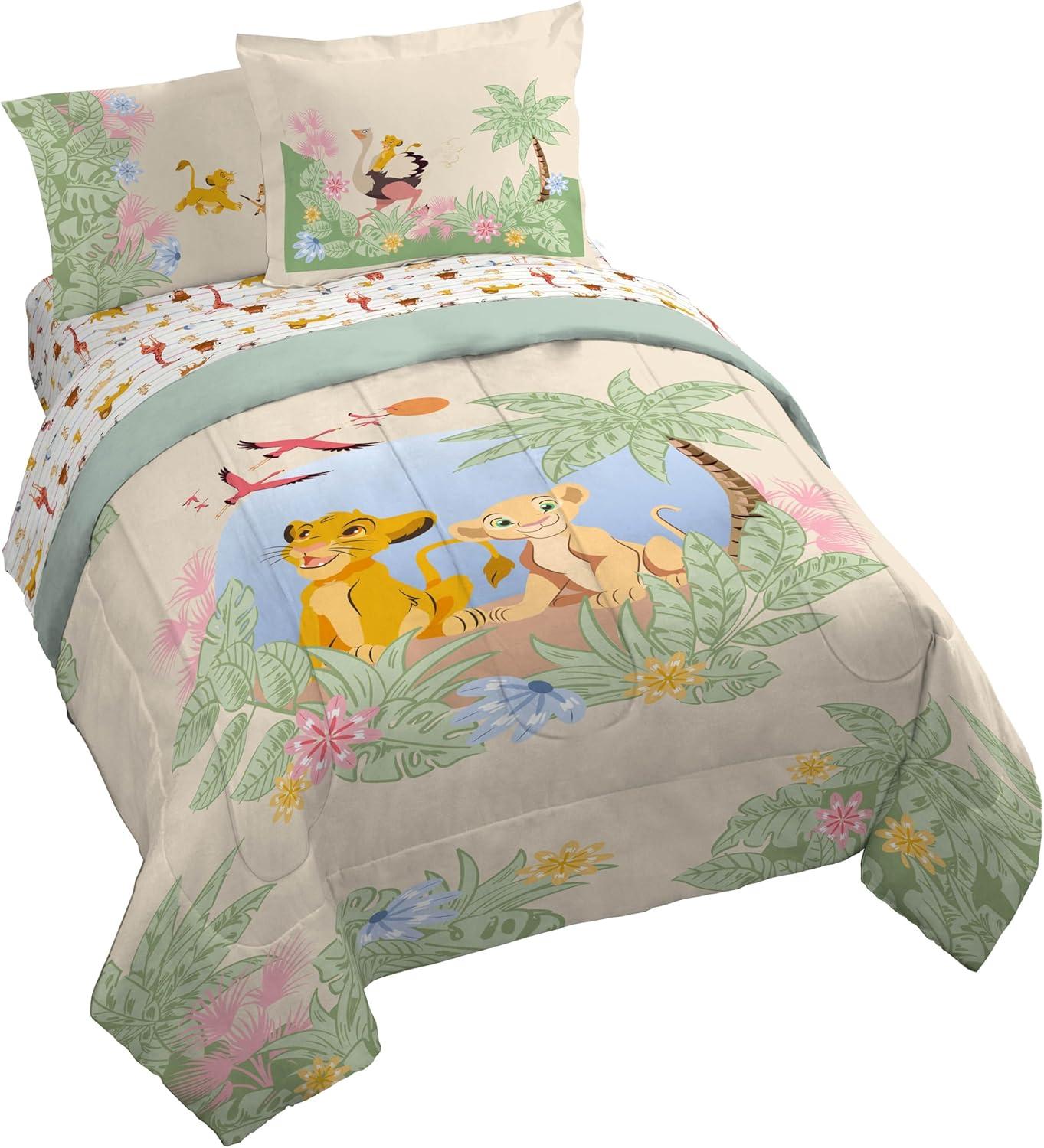imageJay Franco Kids Comforter Set Includes Sheets and Pillow Covers Soft and Cozy Bed Set for Stylish Room Decor Beige Harry Potter 5 Piece Twin Size BeddingMulti Lion King