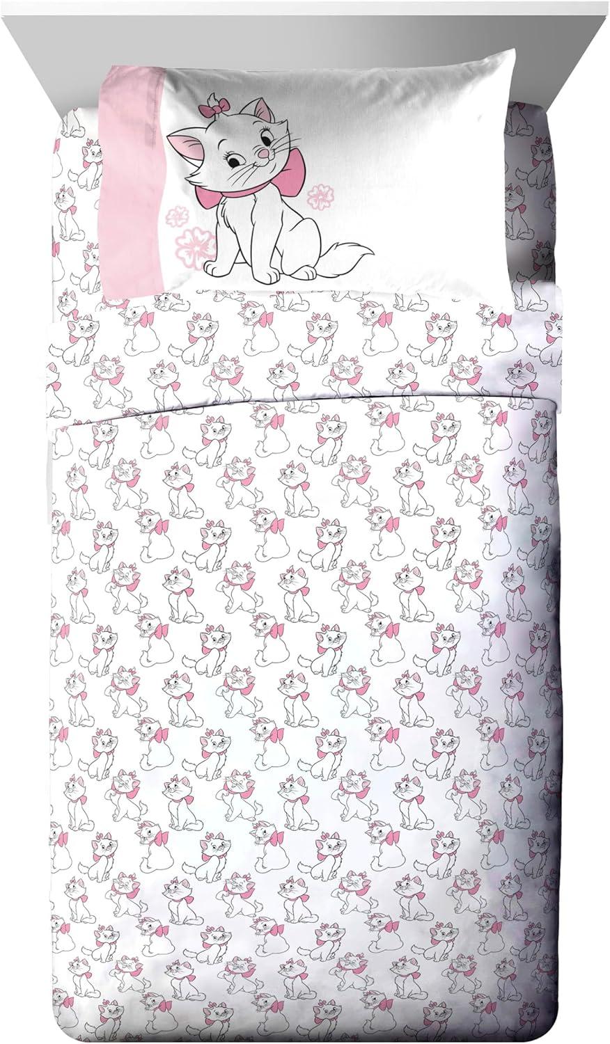 imageJay Franco Kids Comforter Set Includes Sheets and Pillow Covers Soft and Cozy Bed Set for Stylish Room Decor Beige Harry Potter 5 Piece Twin Size BeddingWhite Aristocats