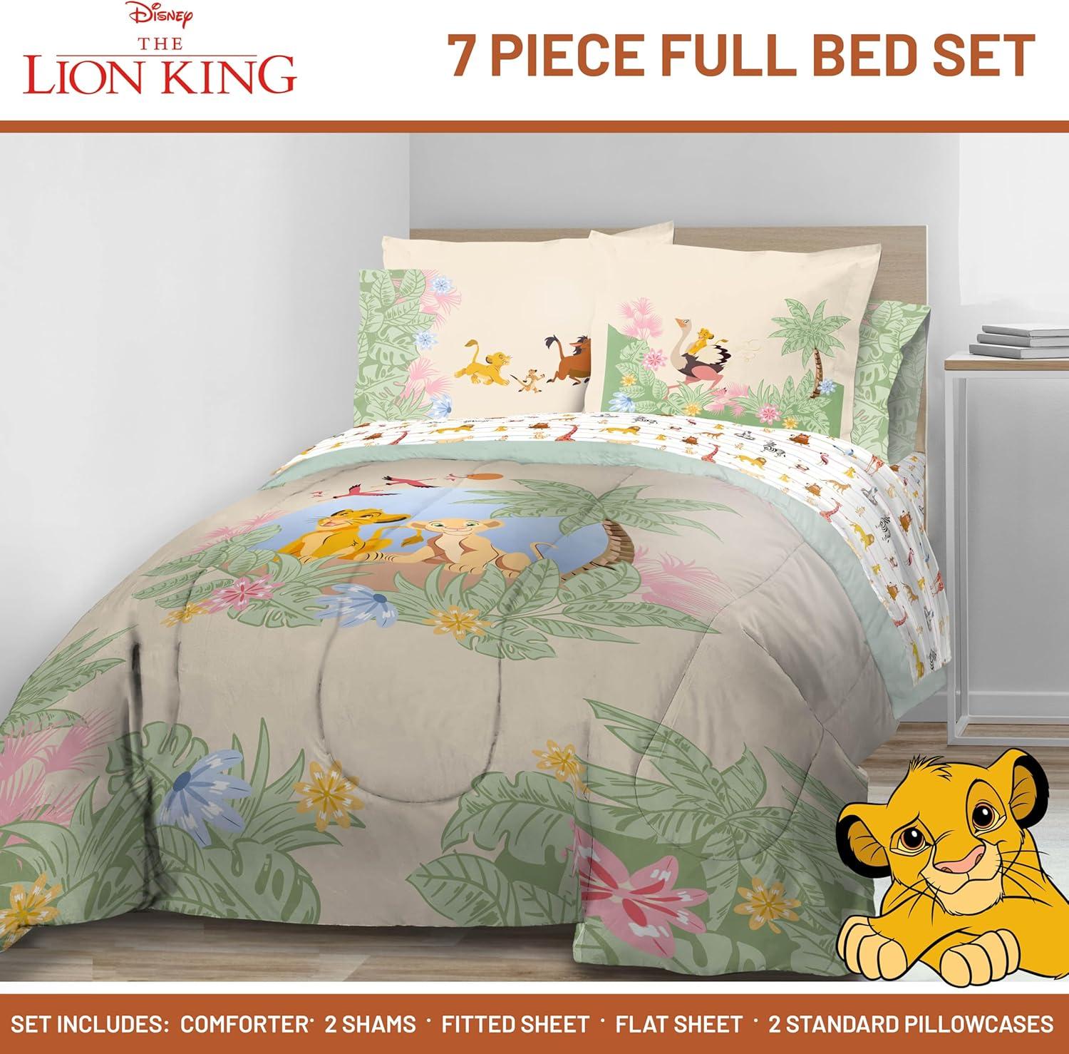 imageJay Franco Kids Comforter Set Includes Sheets and Pillow Covers Soft and Cozy Bed Set for Stylish Room Decor Beige Harry Potter 5 Piece Twin Size BeddingMulti Lion King