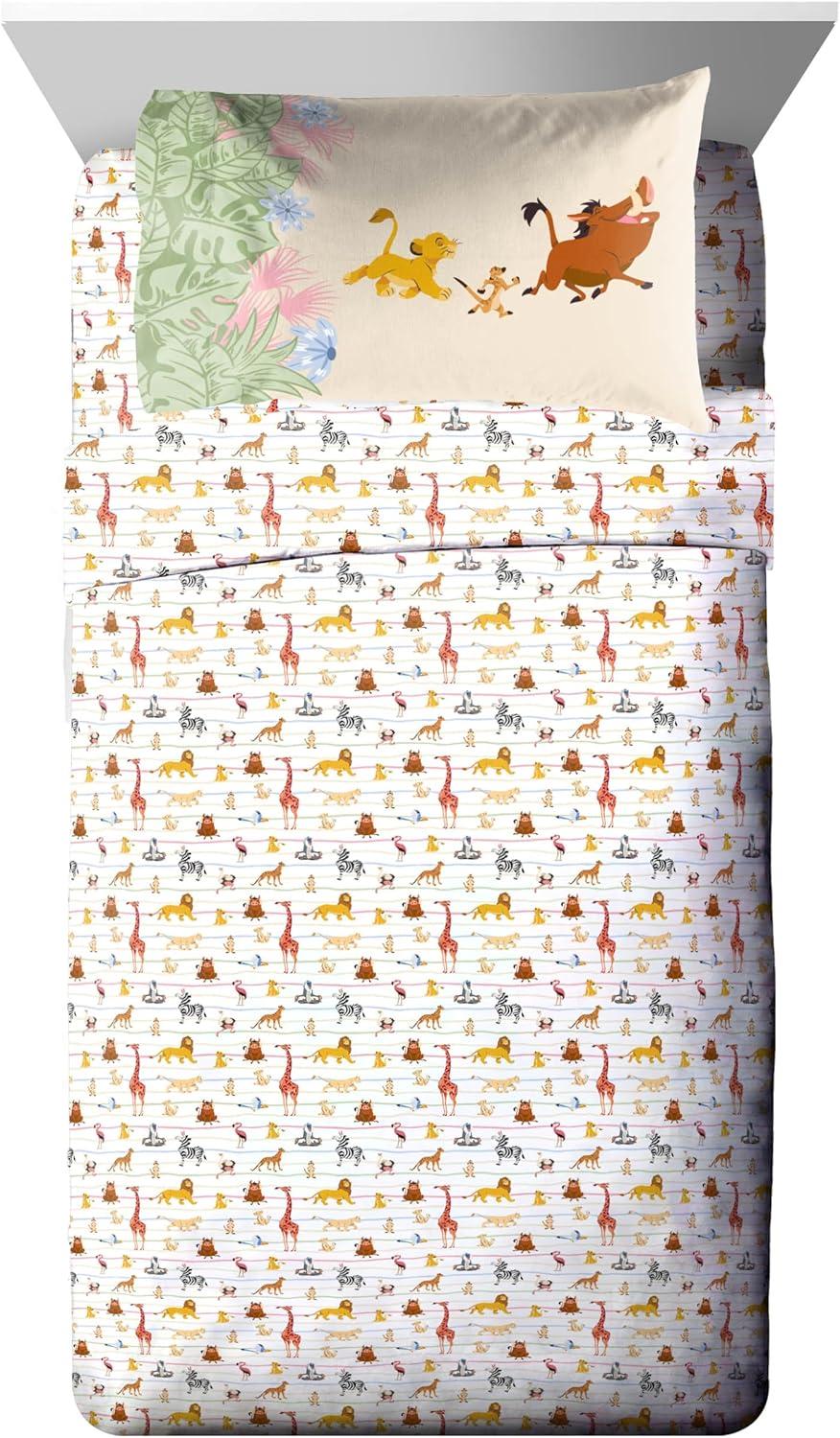 imageJay Franco Kids Comforter Set Includes Sheets and Pillow Covers Soft and Cozy Bed Set for Stylish Room Decor Beige Harry Potter 5 Piece Twin Size BeddingMulti Lion King