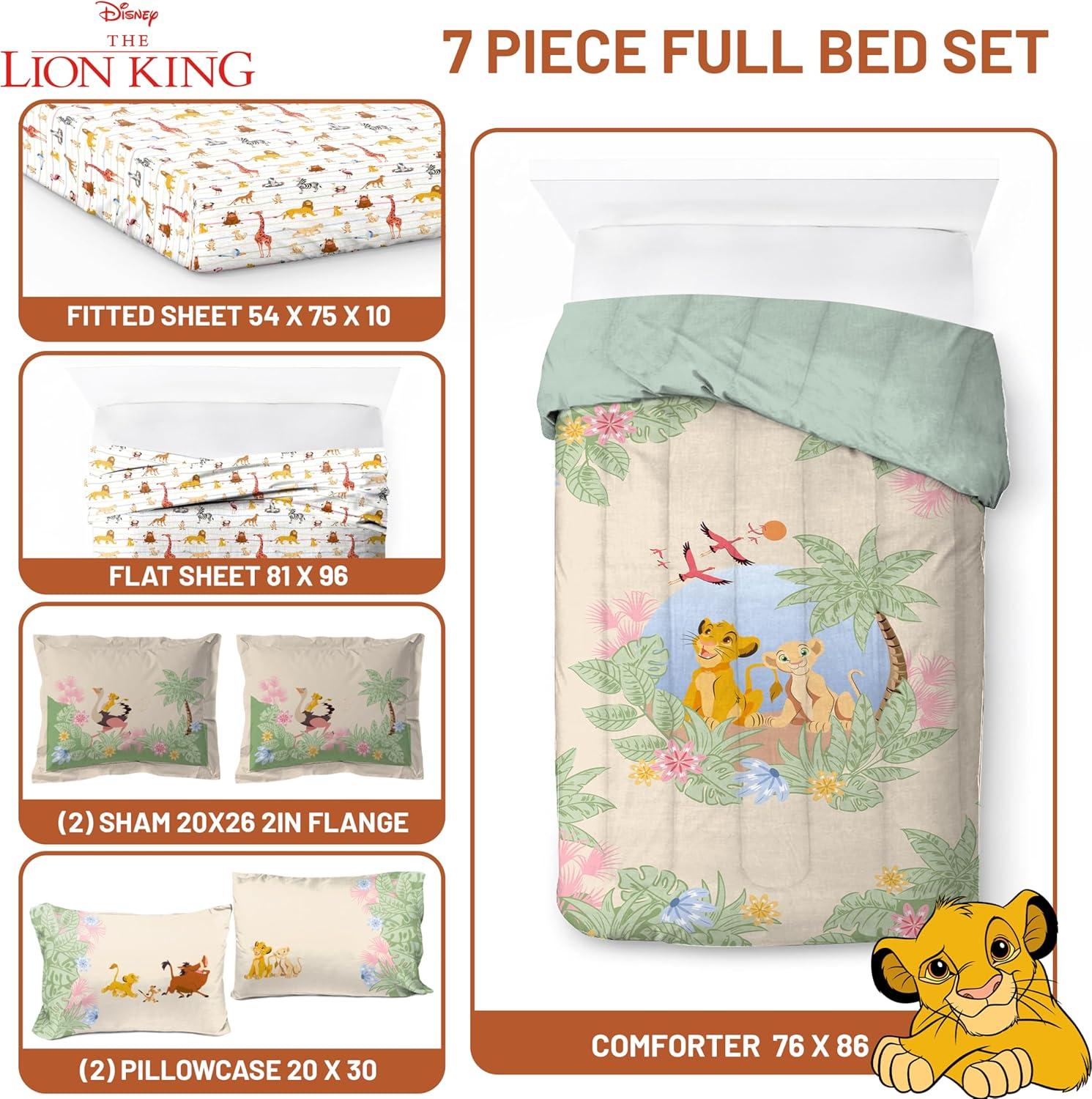 imageJay Franco Kids Comforter Set Includes Sheets and Pillow Covers Soft and Cozy Bed Set for Stylish Room Decor Beige Harry Potter 5 Piece Twin Size BeddingMulti Lion King