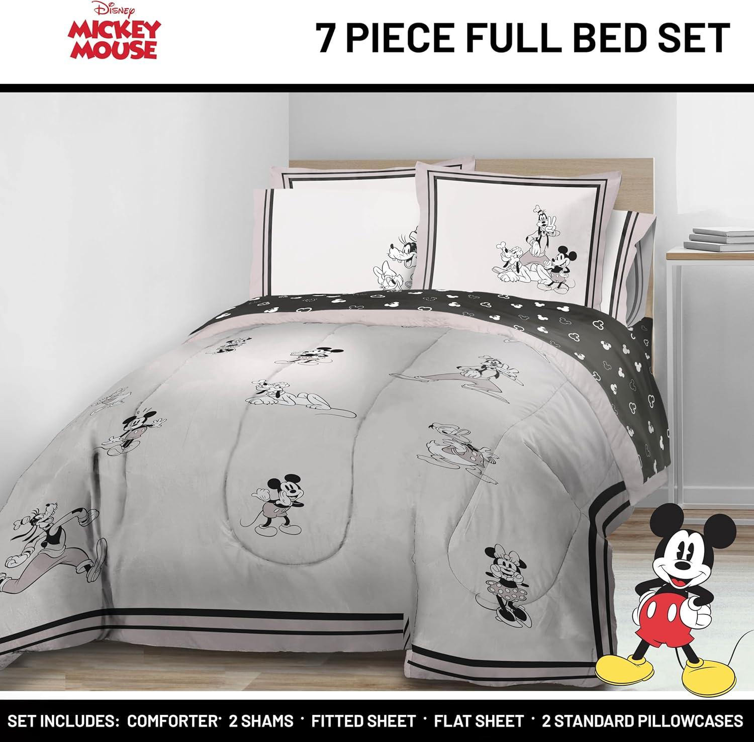 imageJay Franco Kids Comforter Set Includes Sheets and Pillow Covers Soft and Cozy Bed Set for Stylish Room Decor Blue Bluey amp Bingo 5 Piece TwinBeige Mickey and Friends