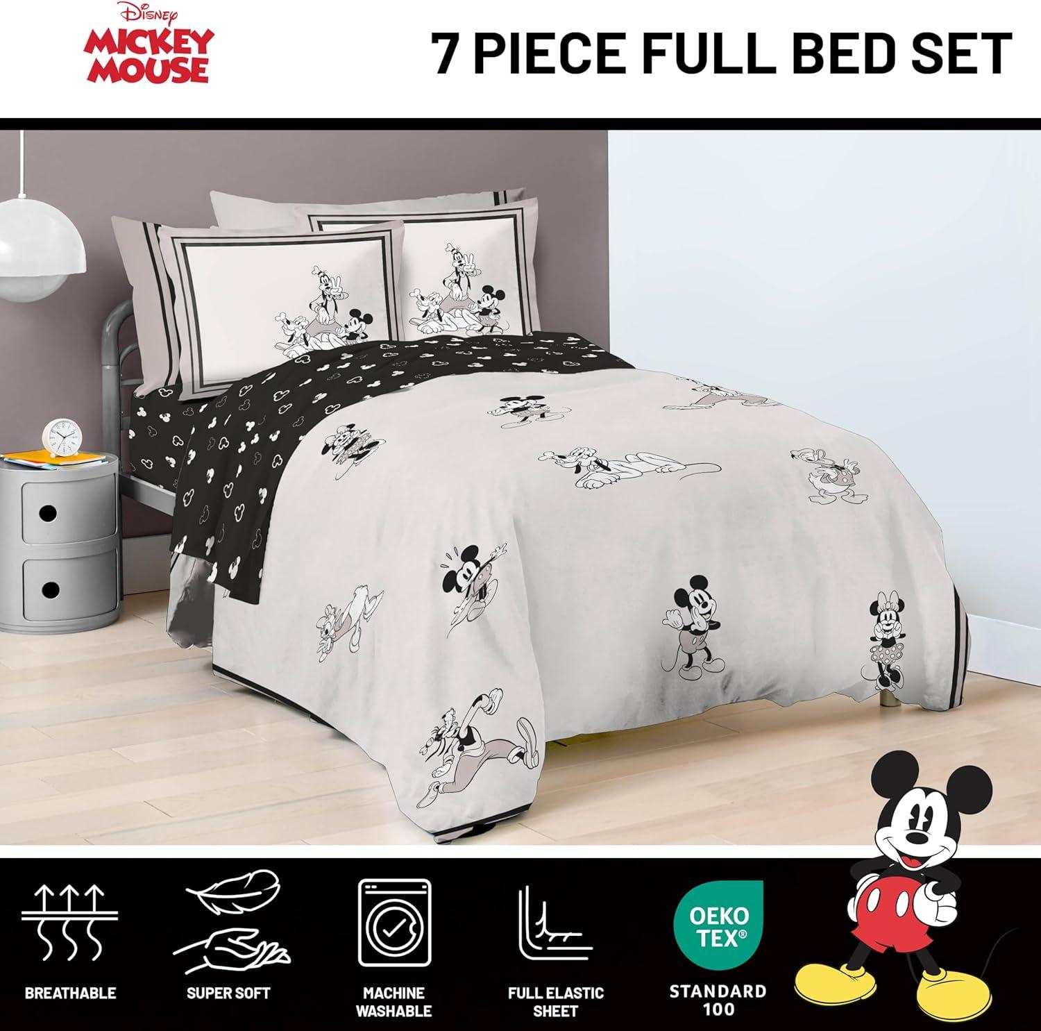 imageJay Franco Kids Comforter Set Includes Sheets and Pillow Covers Soft and Cozy Bed Set for Stylish Room Decor Blue Bluey amp Bingo 5 Piece TwinBeige Mickey and Friends