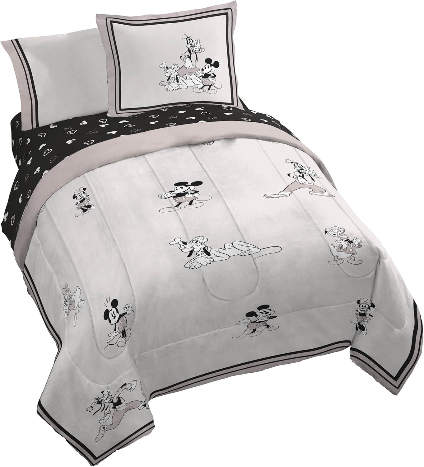 imageJay Franco Kids Comforter Set Includes Sheets and Pillow Covers Soft and Cozy Bed Set for Stylish Room Decor Blue Bluey amp Bingo 5 Piece TwinBeige Mickey and Friends