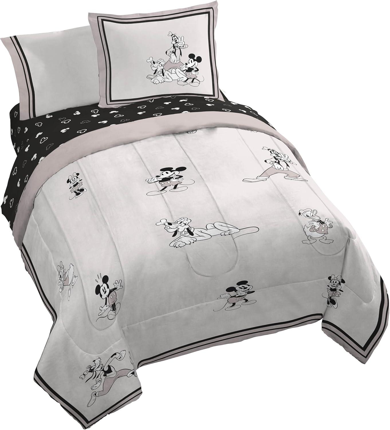 imageJay Franco Kids Comforter Set Includes Sheets and Pillow Covers Soft and Cozy Bed Set for Stylish Room Decor Blue Bluey amp Bingo 5 Piece TwinBeige Mickey and Friends