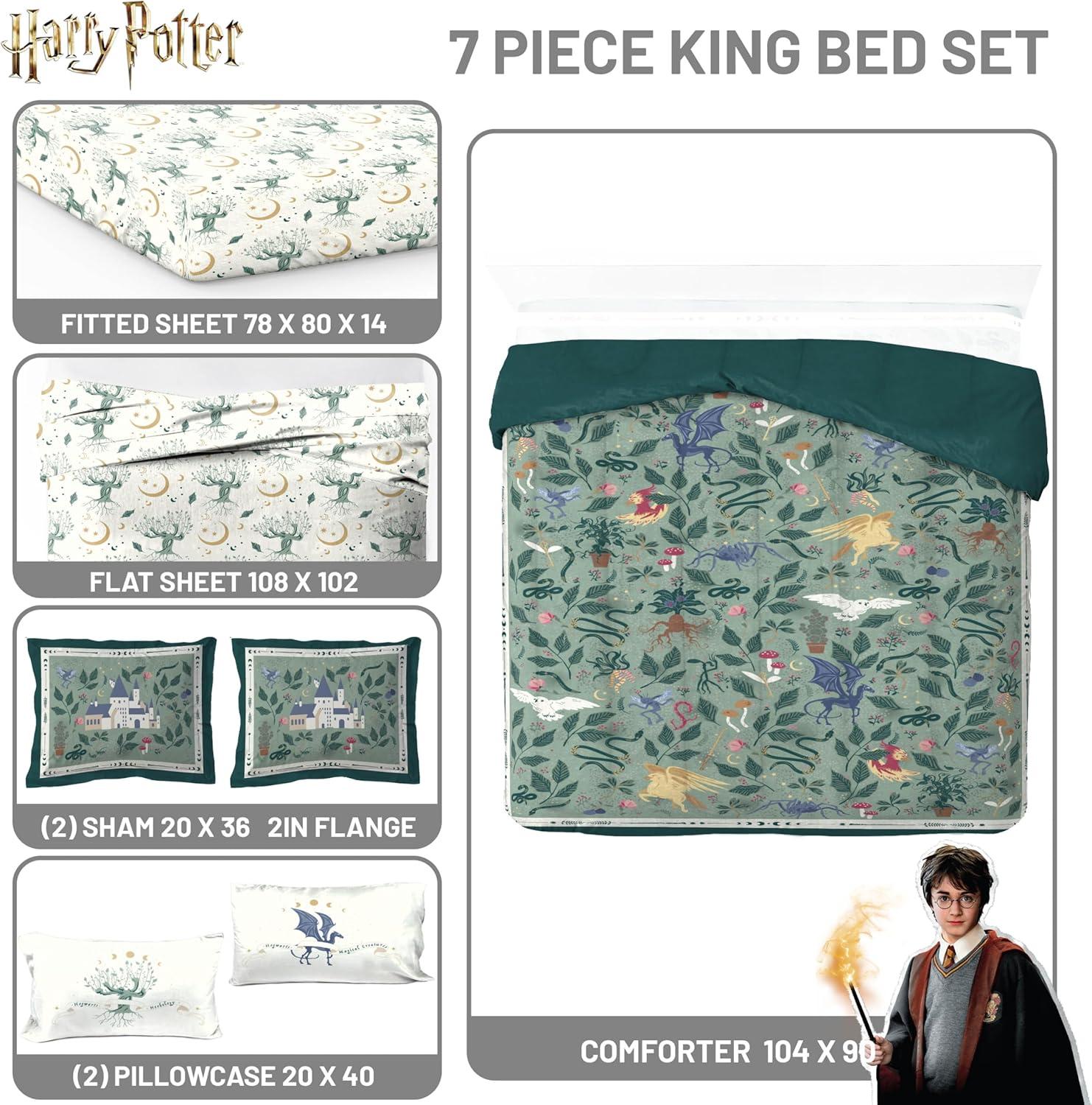 imageJay Franco Kids Comforter Set Includes Sheets and Pillow Covers Soft and Cozy Bed Set for Stylish Room Decor Blue Bluey amp Bingo 5 Piece TwinGreen Harry Potter