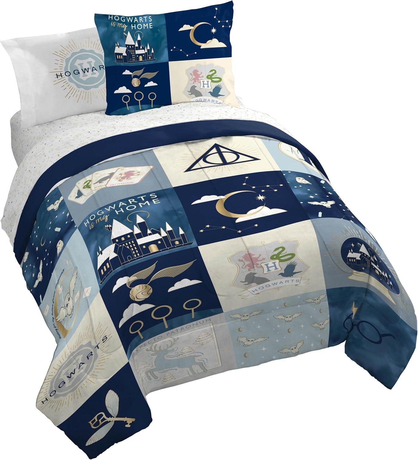 imageJay Franco Kids Comforter Set Includes Sheets and Pillow Covers Soft and Cozy Bed Set for Stylish Room Decor Blue Bluey amp Bingo 5 Piece TwinMulti Harry Potter