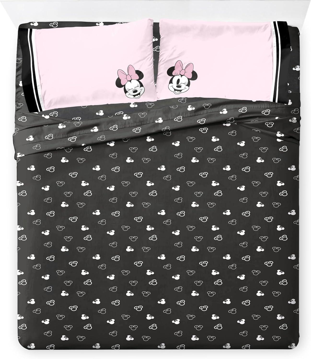 imageJay Franco Kids Comforter Set Includes Sheets and Pillow Covers Soft and Cozy Bed Set for Stylish Room Decor Blue Bluey amp Bingo 5 Piece TwinMulti Minnie Mouse