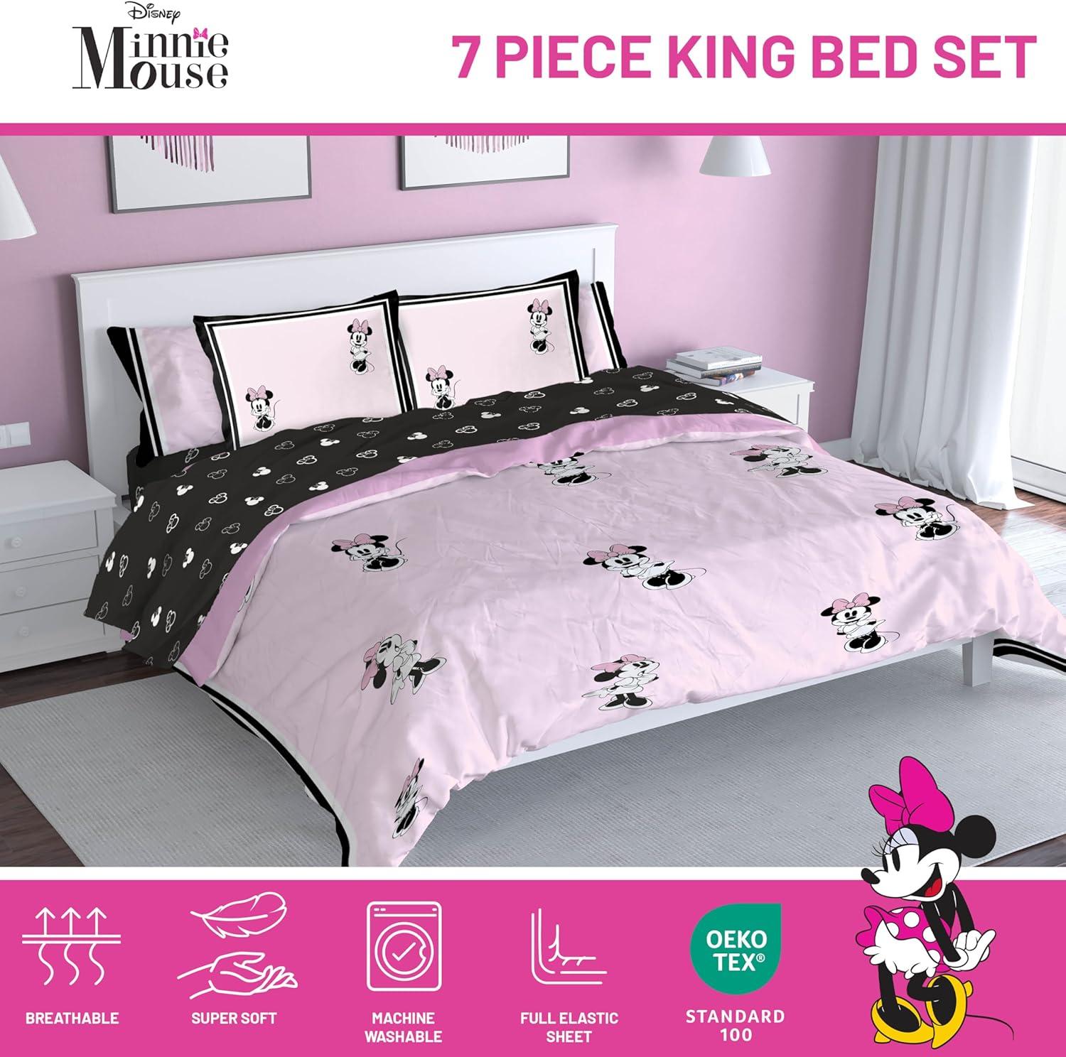 imageJay Franco Kids Comforter Set Includes Sheets and Pillow Covers Soft and Cozy Bed Set for Stylish Room Decor Blue Bluey amp Bingo 5 Piece TwinMulti Minnie Mouse