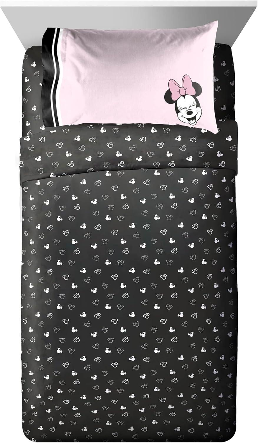 imageJay Franco Kids Comforter Set Includes Sheets and Pillow Covers Soft and Cozy Bed Set for Stylish Room Decor Blue Bluey amp Bingo 5 Piece TwinMulti Minnie Mouse