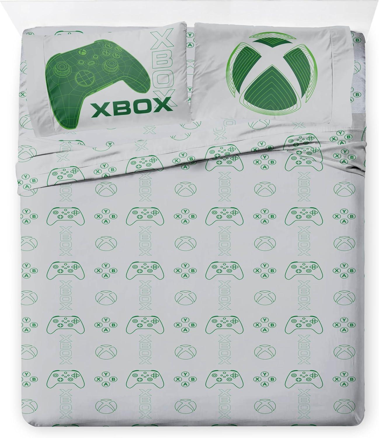 imageJay Franco Kids Comforter Set Includes Sheets and Pillow Covers Soft and Cozy Bed Set for Stylish Room Decor Blue Bluey amp Bingo 5 Piece TwinWhite Xbox