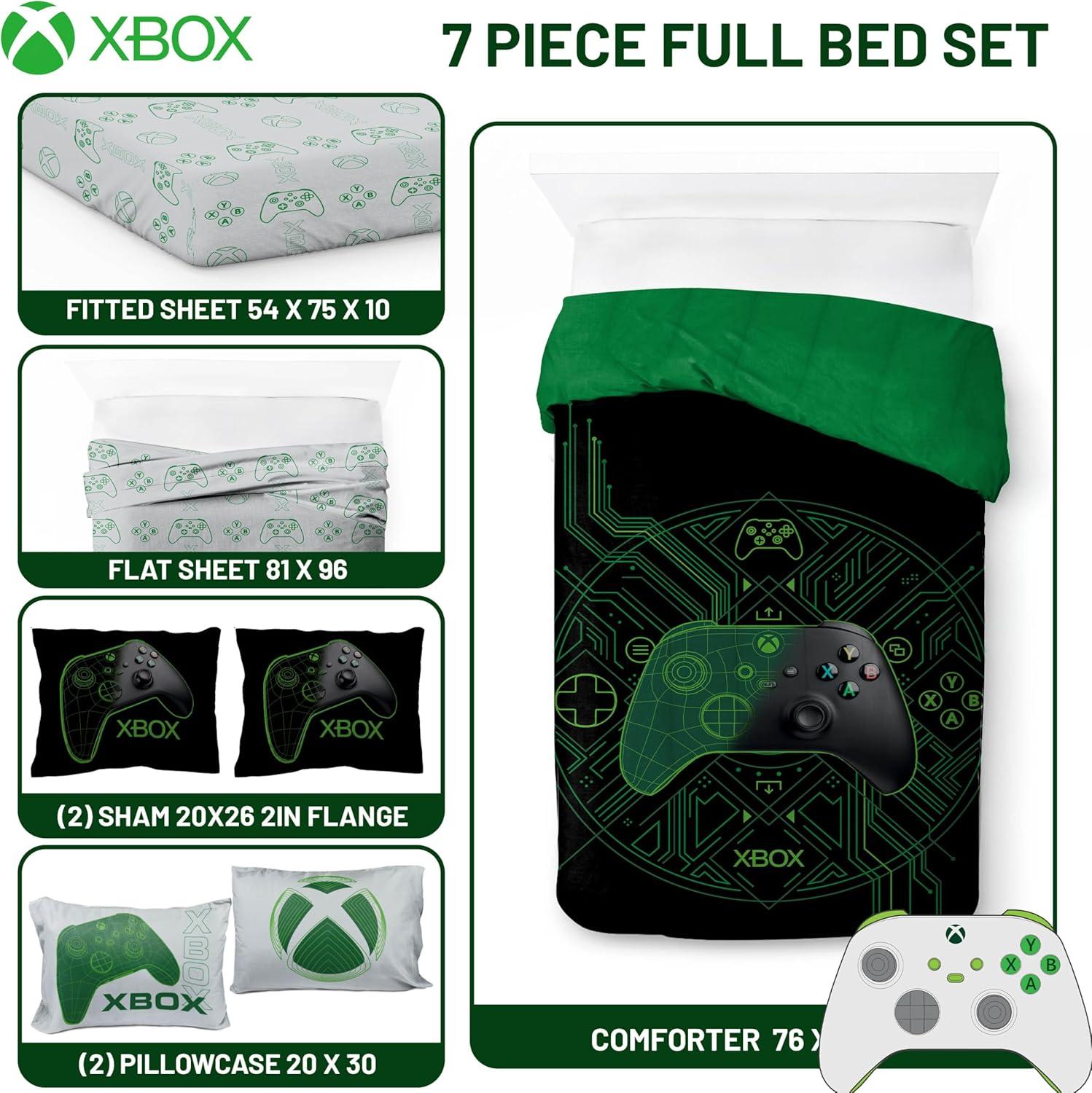 imageJay Franco Kids Comforter Set Includes Sheets and Pillow Covers Soft and Cozy Bed Set for Stylish Room Decor Blue Bluey amp Bingo 5 Piece TwinWhite Xbox