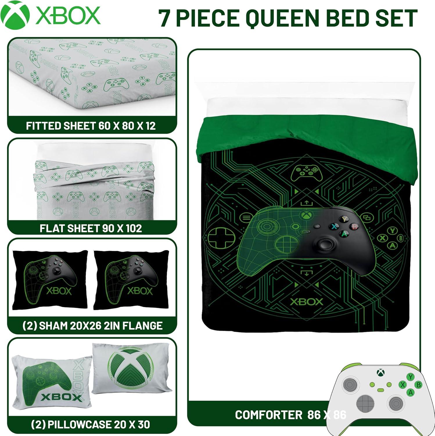 imageJay Franco Kids Comforter Set Includes Sheets and Pillow Covers Soft and Cozy Bed Set for Stylish Room Decor Blue Bluey amp Bingo 5 Piece TwinWhite Xbox