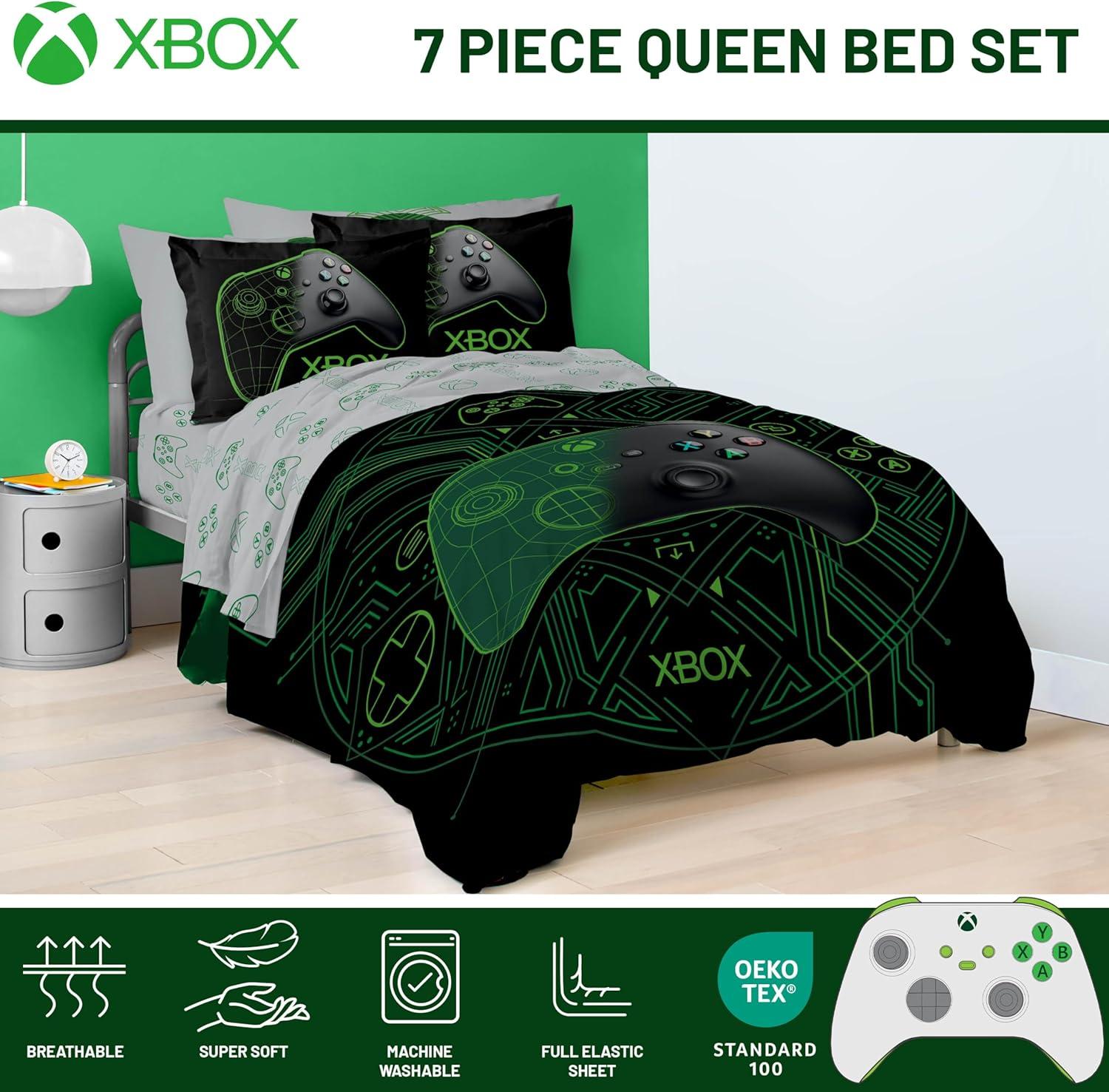 imageJay Franco Kids Comforter Set Includes Sheets and Pillow Covers Soft and Cozy Bed Set for Stylish Room Decor Blue Bluey amp Bingo 5 Piece TwinWhite Xbox