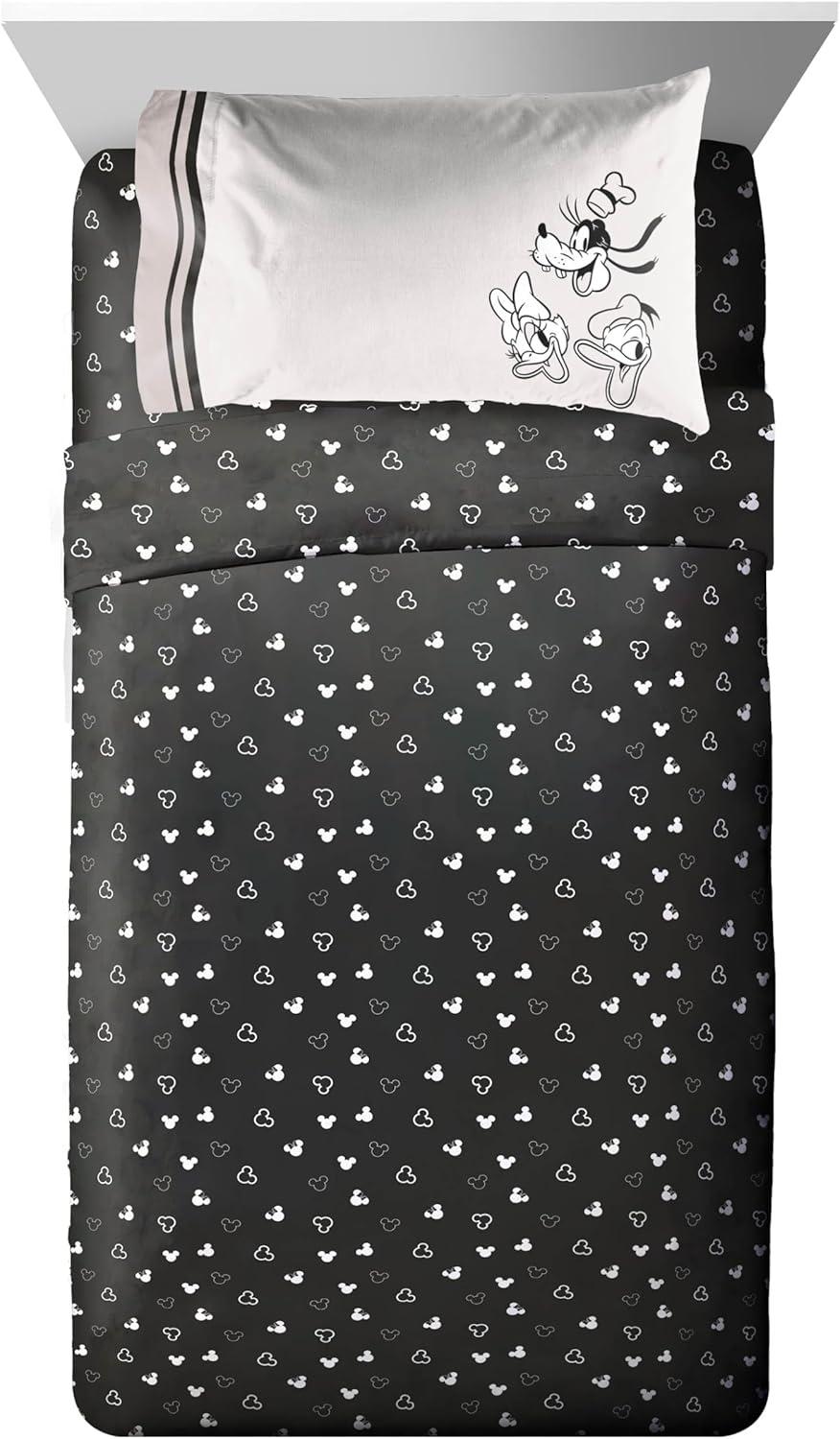 imageJay Franco Kids Comforter Set Includes Sheets and Pillow Covers Soft and Cozy Bed Set for Stylish Room Decor Blue Bluey amp Bingo 7 Piece QueenBeige Mickey and Friends