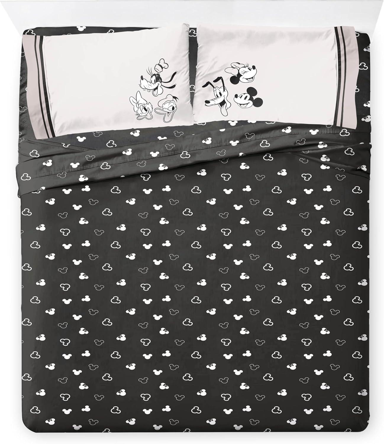 imageJay Franco Kids Comforter Set Includes Sheets and Pillow Covers Soft and Cozy Bed Set for Stylish Room Decor Blue Bluey amp Bingo 7 Piece QueenBeige Mickey and Friends