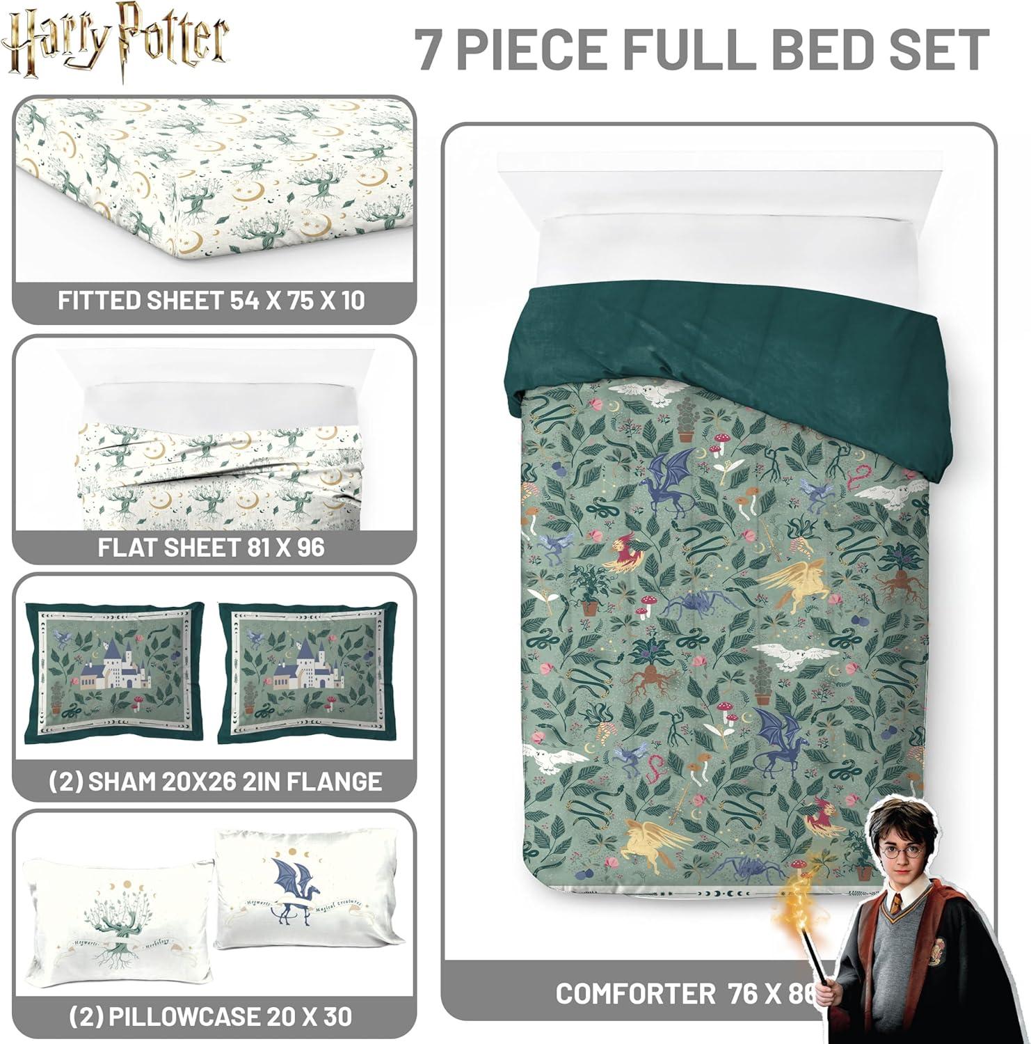 imageJay Franco Kids Comforter Set Includes Sheets and Pillow Covers Soft and Cozy Bed Set for Stylish Room Decor Blue Bluey amp Bingo 7 Piece QueenGreen Harry Potter