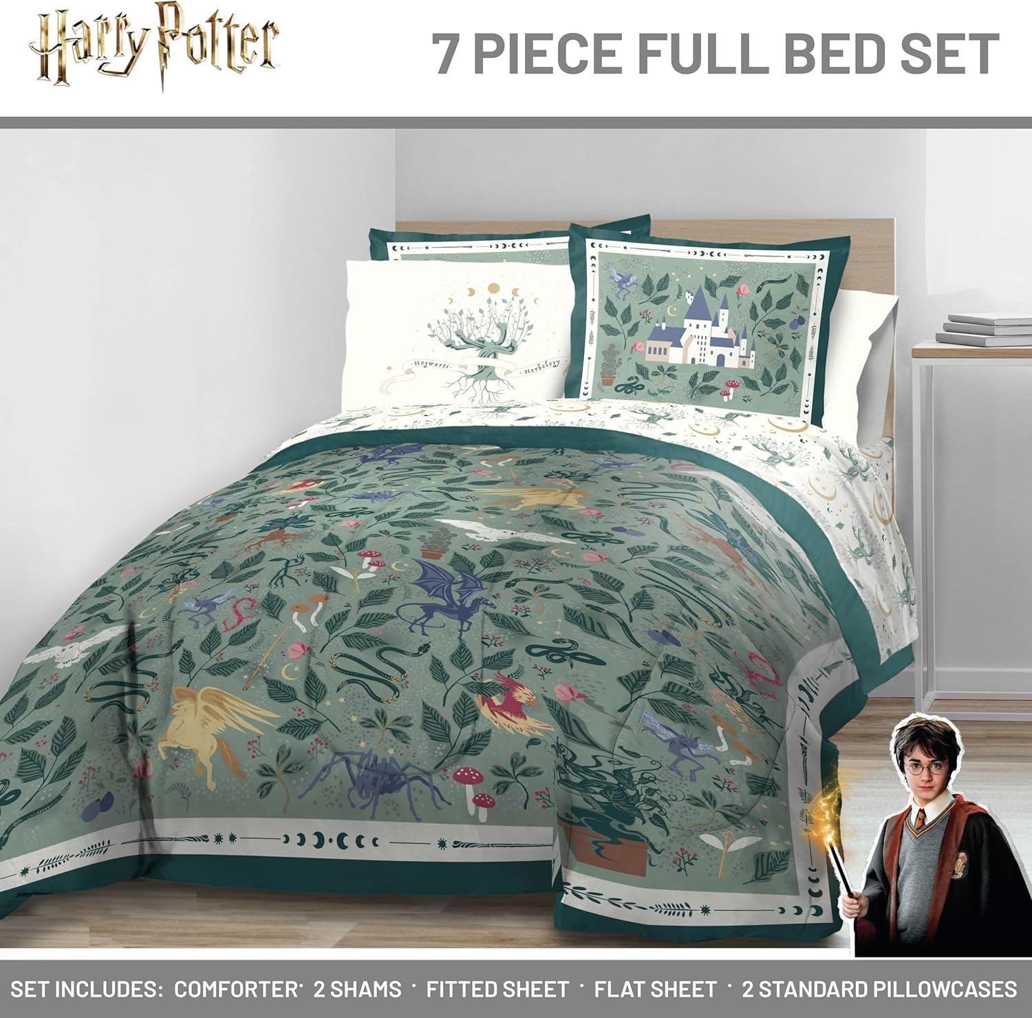 imageJay Franco Kids Comforter Set Includes Sheets and Pillow Covers Soft and Cozy Bed Set for Stylish Room Decor Blue Bluey amp Bingo 7 Piece QueenGreen Harry Potter