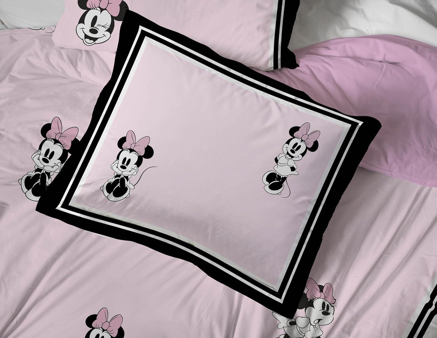 imageJay Franco Kids Comforter Set Includes Sheets and Pillow Covers Soft and Cozy Bed Set for Stylish Room Decor Blue Bluey amp Bingo 7 Piece QueenMulti Minnie Mouse