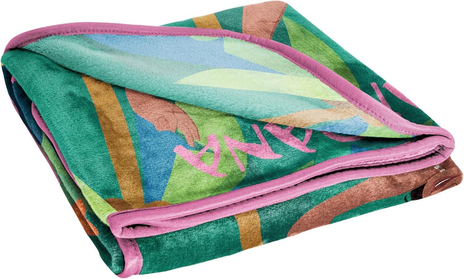 imageJay Franco Kids Plush Throw Blanket Soft amp Comfy Throw for Couch or Bed Cozy Home Dcor for Living Room amp Bedroom Pink Bluey 40x50 Travel BlanketMulti Moana