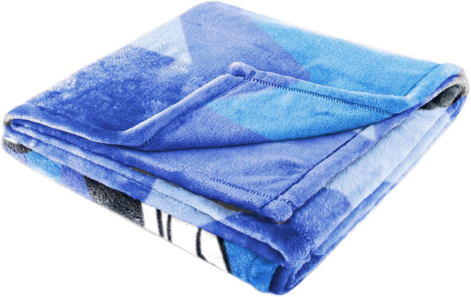 imageJay Franco Kids Plush Throw Blanket Soft amp Comfy Throw for Couch or Bed Cozy Home Dcor for Living Room amp Bedroom Pink Bluey 40x50 Travel BlanketBlue Mickey Mouse