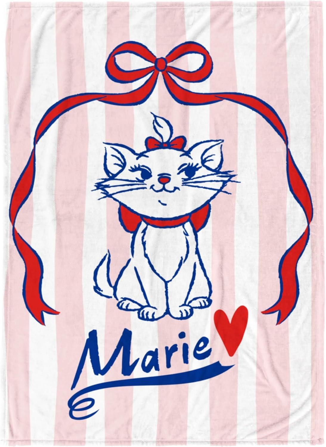 imageJay Franco Kids Plush Throw Blanket Soft amp Comfy Throw for Couch or Bed Cozy Home Dcor for Living Room amp Bedroom Pink Bluey 40x50 Travel BlanketMulti Aristocats