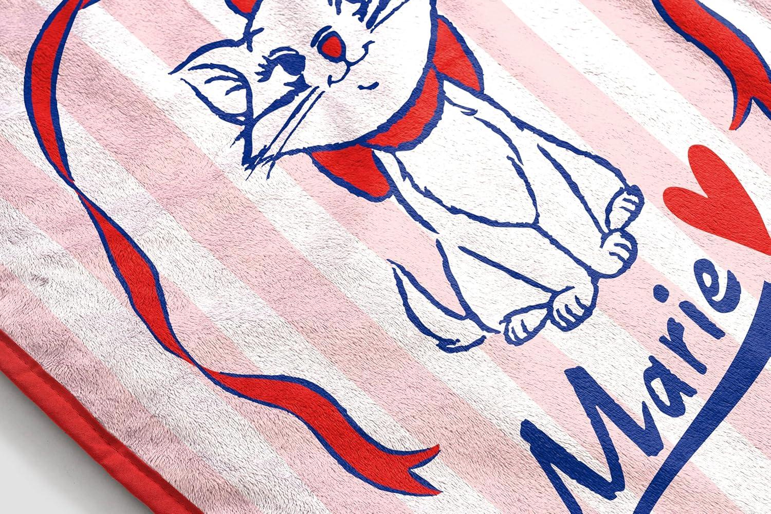 imageJay Franco Kids Plush Throw Blanket Soft amp Comfy Throw for Couch or Bed Cozy Home Dcor for Living Room amp Bedroom Pink Bluey 40x50 Travel BlanketMulti Aristocats