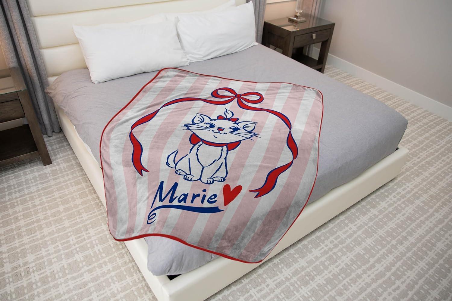 imageJay Franco Kids Plush Throw Blanket Soft amp Comfy Throw for Couch or Bed Cozy Home Dcor for Living Room amp Bedroom Pink Bluey 40x50 Travel BlanketMulti Aristocats