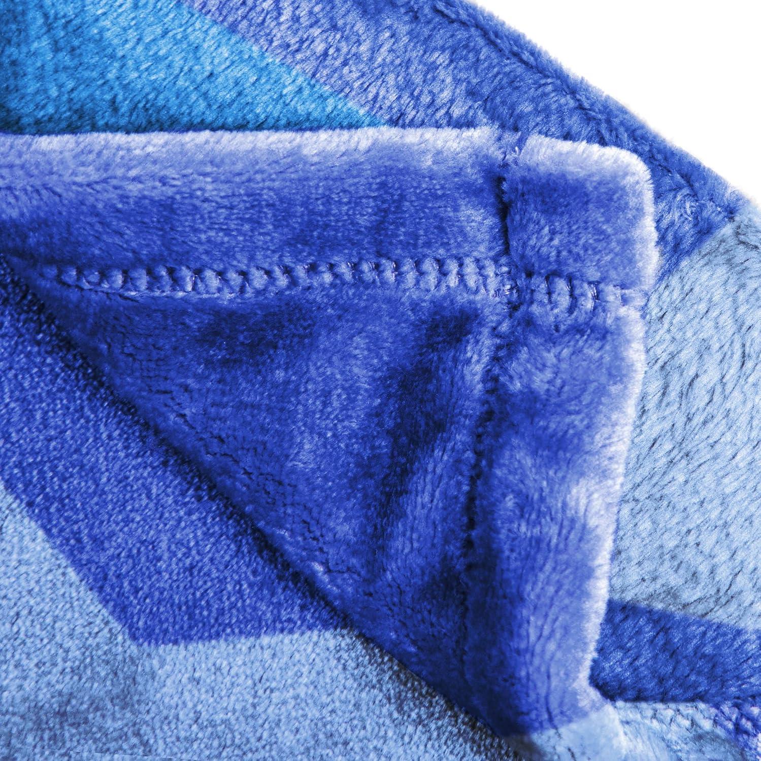 imageJay Franco Kids Plush Throw Blanket Soft amp Comfy Throw for Couch or Bed Cozy Home Dcor for Living Room amp Bedroom Pink Bluey 40x50 Travel BlanketBlue Mickey Mouse