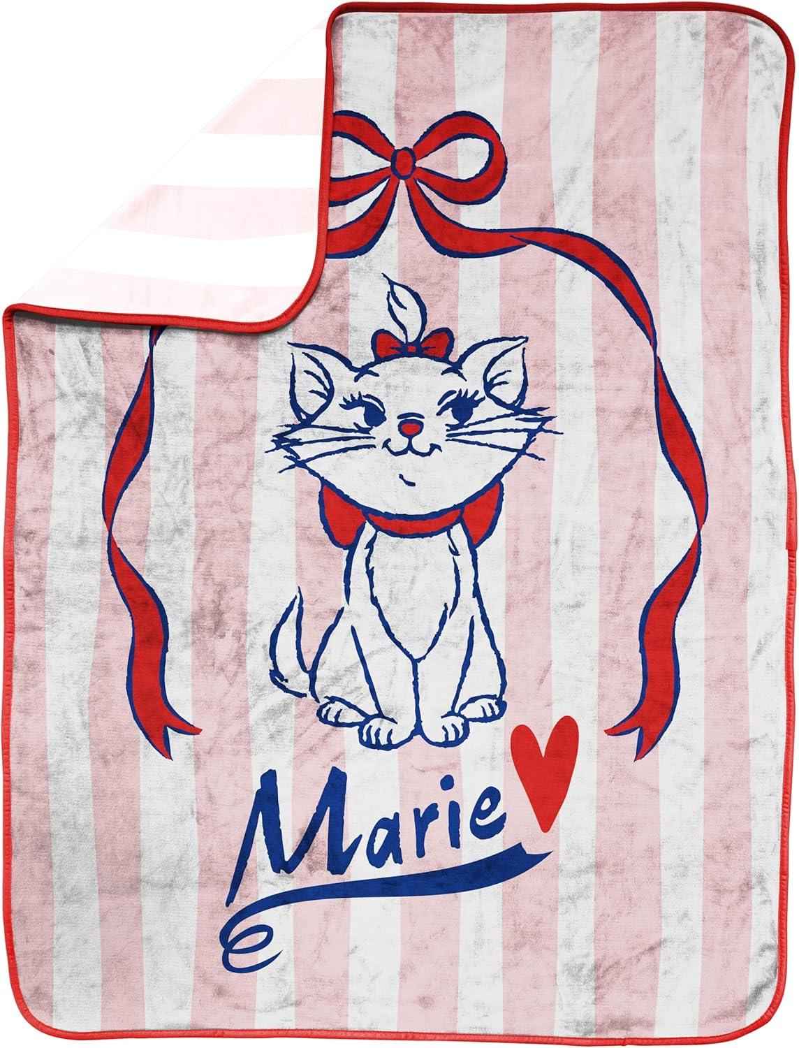 imageJay Franco Kids Plush Throw Blanket Soft amp Comfy Throw for Couch or Bed Cozy Home Dcor for Living Room amp Bedroom Pink Bluey 40x50 Travel BlanketMulti Aristocats