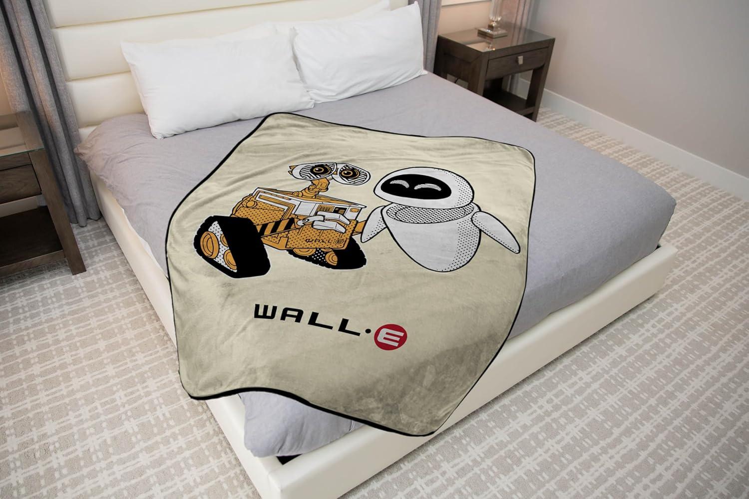 imageJay Franco Kids Plush Throw Blanket Soft amp Comfy Throw for Couch or Bed Cozy Home Dcor for Living Room amp Bedroom Pink Bluey 40x50 Travel BlanketBeige Walle