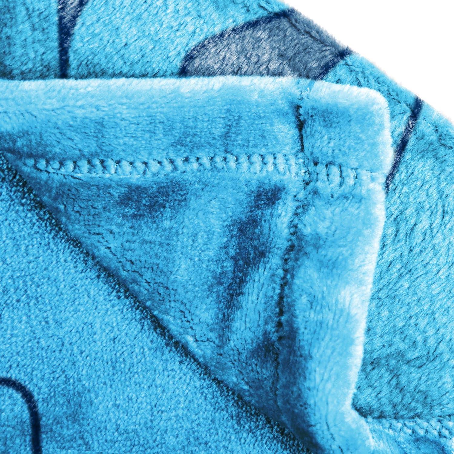 imageJay Franco Kids Plush Throw Blanket Soft amp Comfy Throw for Couch or Bed Cozy Home Dcor for Living Room amp Bedroom Pink Bluey 40x50 Travel BlanketBlue Stitch