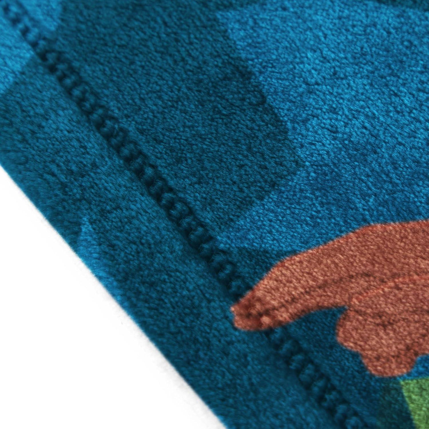 imageJay Franco Kids Plush Throw Blanket Soft amp Comfy Throw for Couch or Bed Cozy Home Dcor for Living Room amp Bedroom Pink Bluey 40x50 Travel BlanketMulti Moana