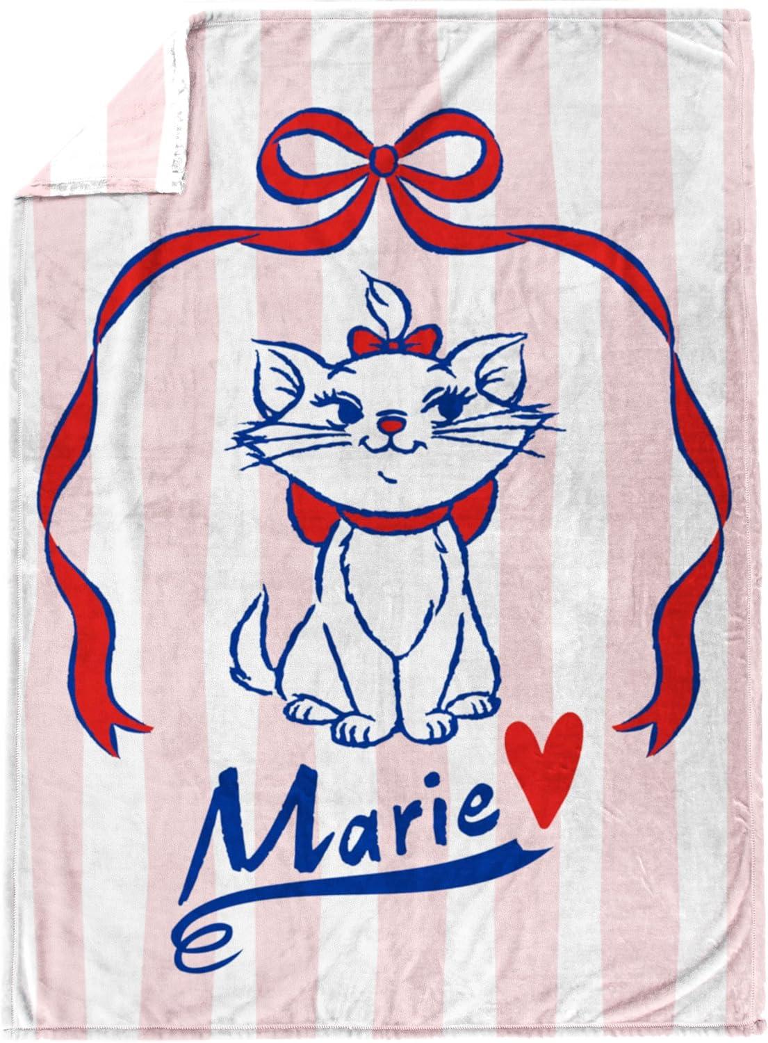 imageJay Franco Kids Plush Throw Blanket Soft amp Comfy Throw for Couch or Bed Cozy Home Dcor for Living Room amp Bedroom Pink Bluey 40x50 Travel BlanketMulti Aristocats
