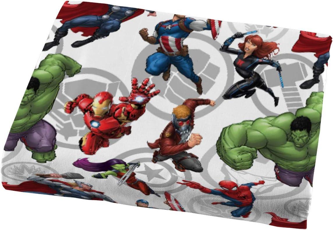 imageJay Franco Kids Sheet Set with Fitted Flat Sheets amp Pillow Cover UltraSoft Bedding with Pillowcase for Room Decor White Bluey 4 Piece FullMulti Avengers