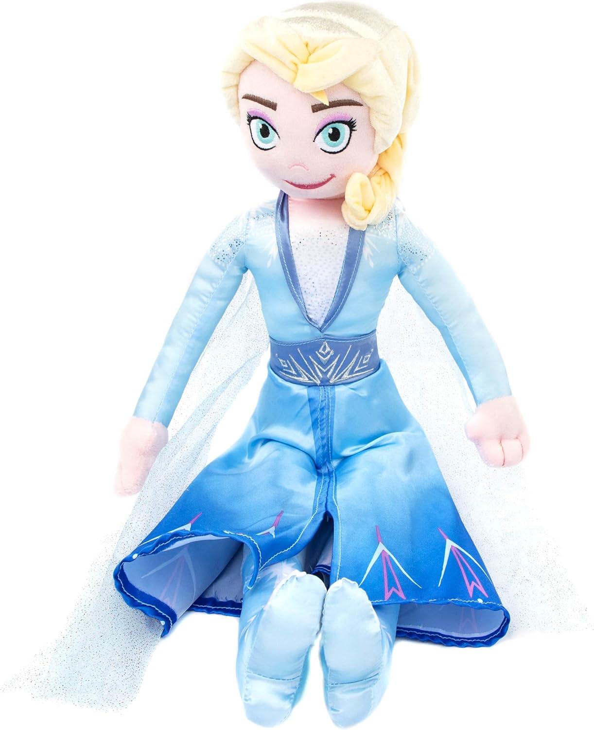 imageJay Franco Plusg Pillow Buddy Super Soft Polyester Microfiber Bluey 19 InchesMulti Elsa