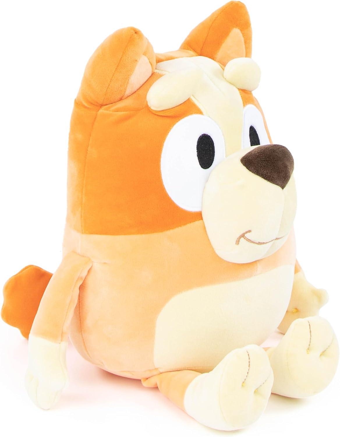 imageJay Franco Plusg Pillow Buddy Super Soft Polyester Microfiber Bluey 19 InchesOrange Bingo