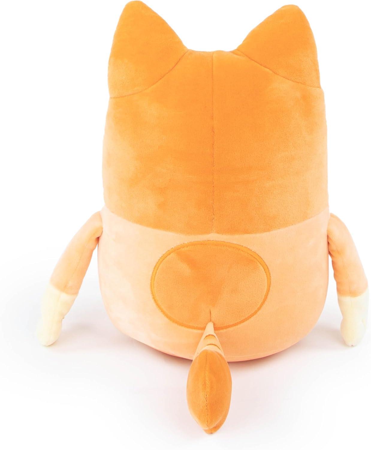 imageJay Franco Plusg Pillow Buddy Super Soft Polyester Microfiber Bluey 19 InchesOrange Bingo
