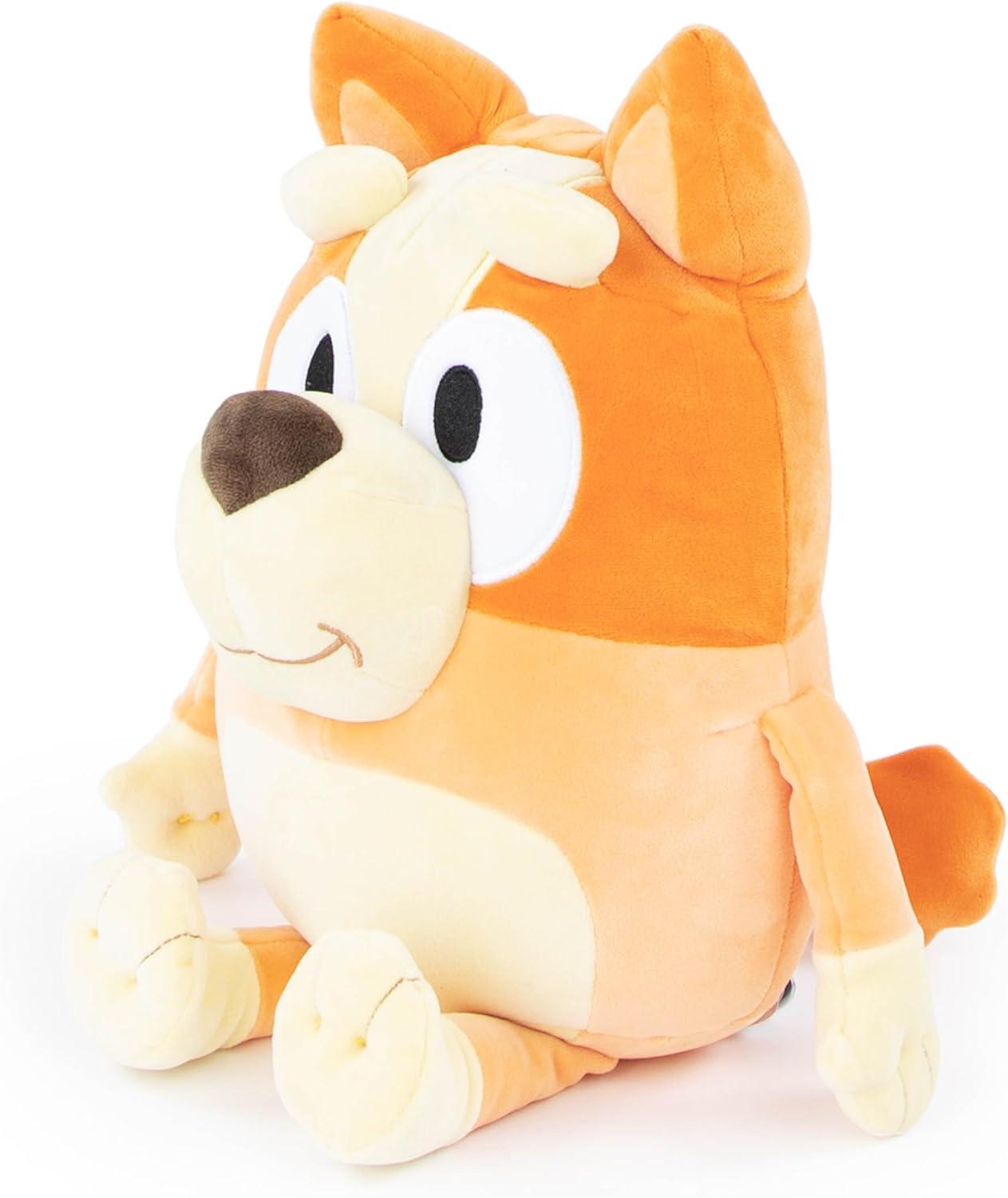 imageJay Franco Plusg Pillow Buddy Super Soft Polyester Microfiber Bluey 19 InchesOrange Bingo
