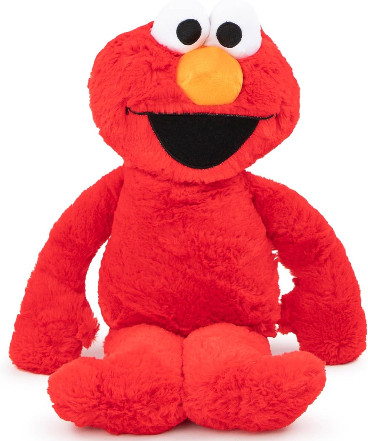 imageJay Franco Plusg Pillow Buddy Super Soft Polyester Microfiber Bluey 19 InchesRed Elmo