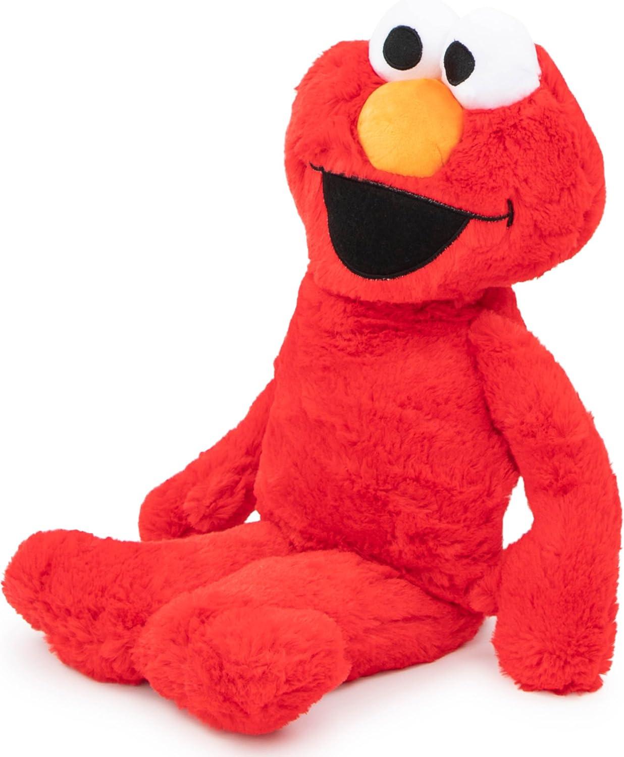 imageJay Franco Plusg Pillow Buddy Super Soft Polyester Microfiber Bluey 19 InchesRed Elmo