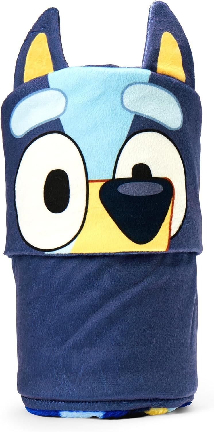 imageNorthwest BBC Studios Bluey Throw Blanket Wearable Hooded 3D Sculpted Silk Touch Throw 40x50Bouncy About