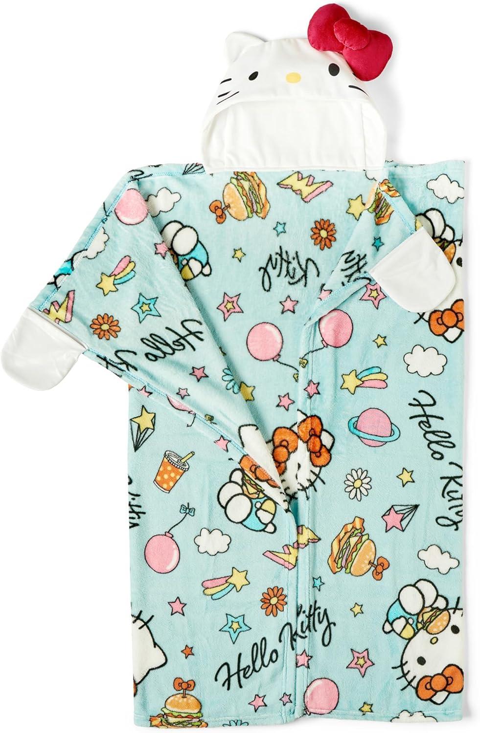 imageNorthwest BBC Studios Bluey Throw Blanket Wearable Hooded 3D Sculpted Silk Touch Throw 40x50World of Kitty