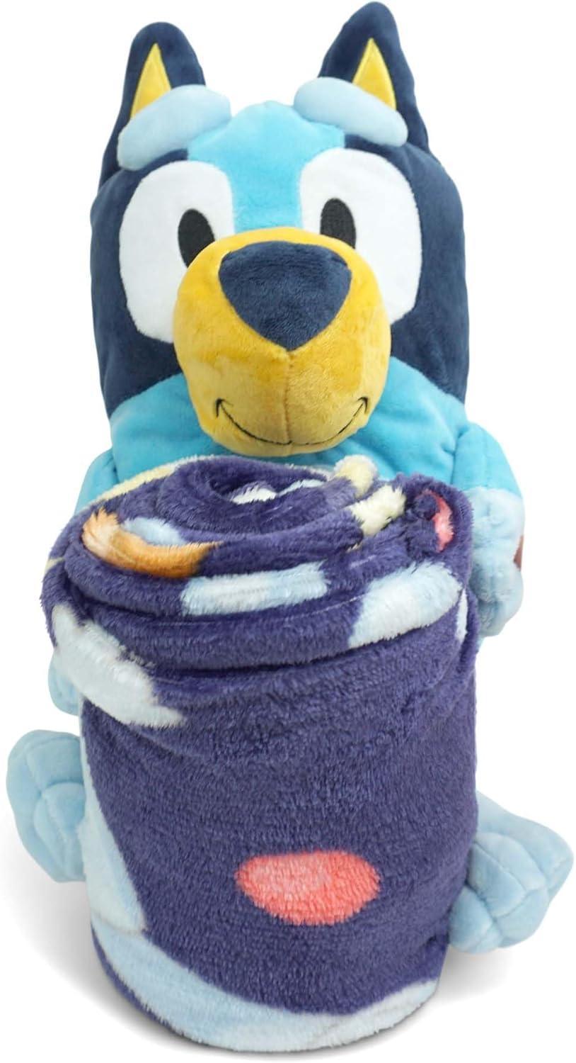 imageNorthwest Bluey Character Hugger Pillow amp Silk Touch Throw Blanket Set 40 x 50 HoorayBluey Hooray
